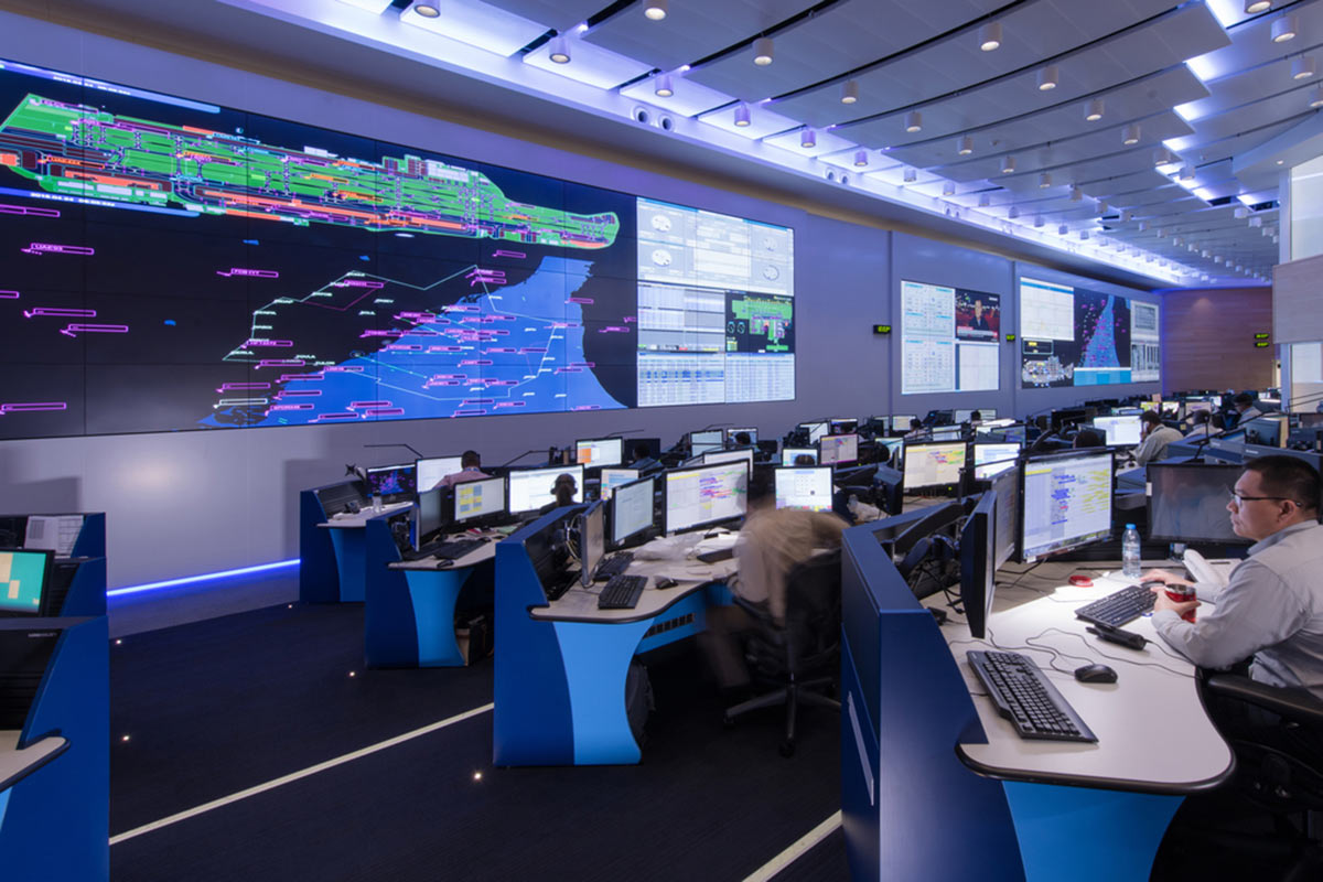Airport operations control room